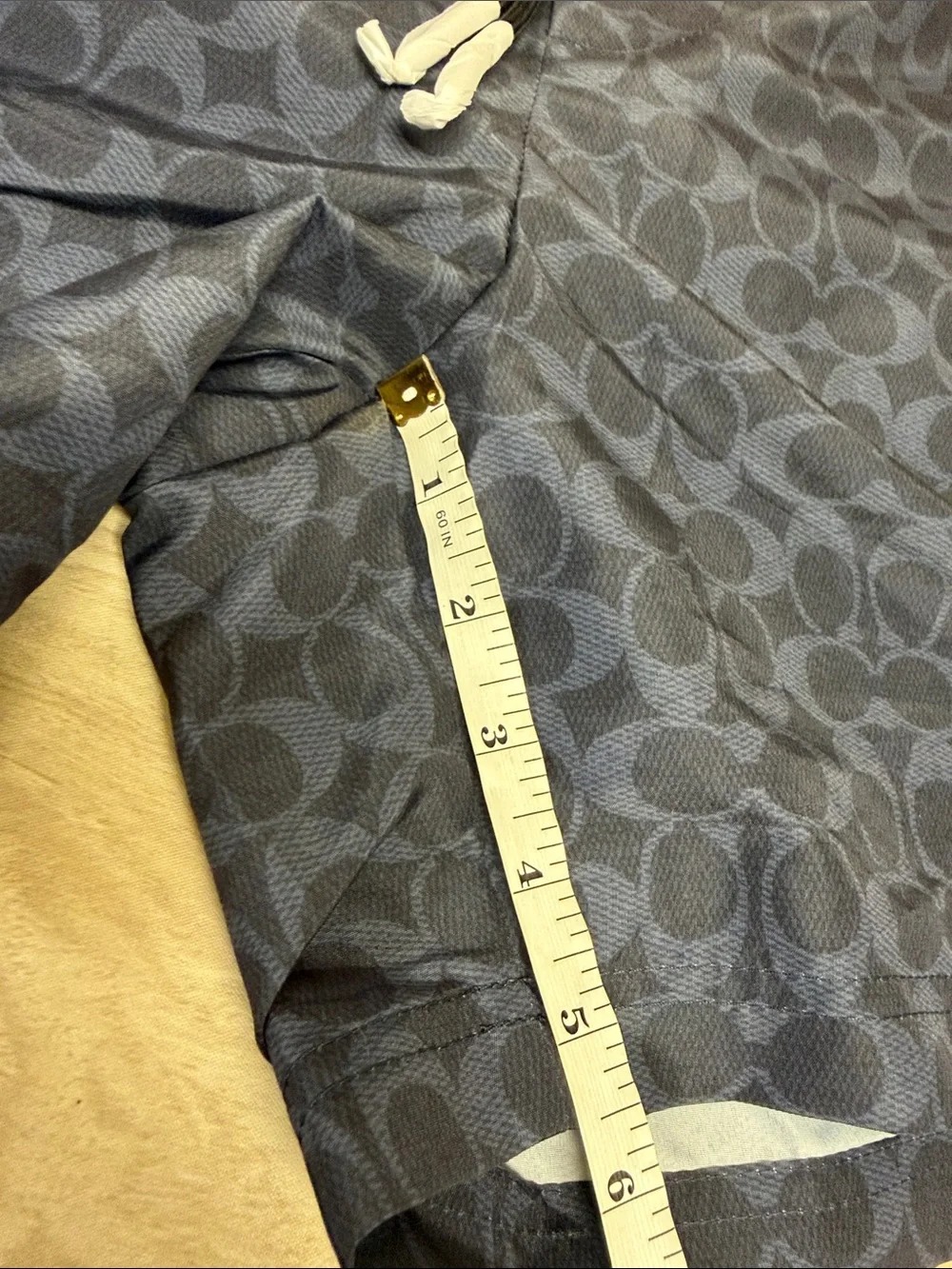 COACH SIGNATURE SWIM TRUNKS NAVY - XL